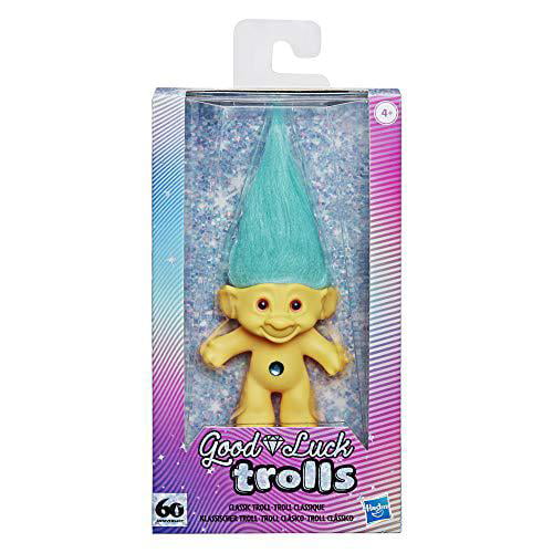 Good Luck Troll Hasbro Target Exclusive Dreamworks 2015 Green Color Blue Hair