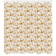 thumbnail image 3 of Wildlife Shower Curtain, Mother Fox and Her Baby Happy Family Living in the Forest Spring Nature Flowers, Fabric Bathroom Set with Hooks, 69W X 70L Inches, Multicolor, by Ambesonne, 3 of 3