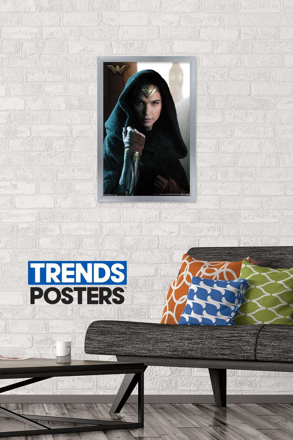 DC Comics Movie - Wonder Woman - Cloak Wall Poster, 14.725" x 22.375", Framed