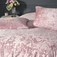thumbnail image 3 of Rochelle Outline Floral Rose 3-Piece Crushed Velvet Comforter Set - King, 3 of 6