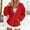 Red, variant on Women's Hoodies And Sweatshirts Stylish Solid Zip Up Jacket For Everyday Wear Long Sleeve Coat Sweater Shirt Long Sleeve Yoga Shirt Light Zippe Sweatshirt Women Mom Sweater Striped Sweatshirt for