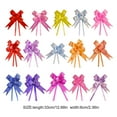 thumbnail image 7 of Amaiiu 10 Pieces Bow Pull Decor Multi-colors Festive Packing DIY Crafts Lightweight Plastic Hand-Pulled Flower Christmas Holiday Pink Gold, 7 of 7