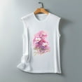 thumbnail image 5 of Débardeurs pour Femmes Col Rond Coupe Ample Basique Imprimé Blouse Décontractée Été Sans Manches Tunique d'Entraînement, 5 of 5