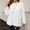 White, variant on GSPCLAM Plus Size Blouse for Women Long Sleeve Crew Neck Tops for Get-Together Solid Color Fall & Winter Fashionable Soft Pleated Tops Black XXL