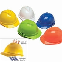 MSA V-Gard 500 Hat Vented 4-Point Fas-Trac III, White, Lot of 20