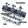 thumbnail image 2 of TOPTIE 3-Unit Desktop Tally Counter, Counter Clicker with Base, for Event, People, Inventory, 2 of 6