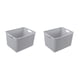 thumbnail image 3 of Matsuzay Caja de plástico duradera - Organizador de almacenamiento apilable para habitación o dormitorio Ahorre espacio cuando no esté en la Type4 NO4, 3 of 6