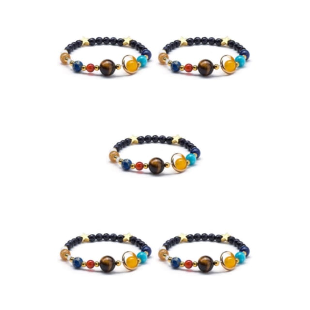 Minnieouse de piedra Natural con sistemas solares para hombre y mujer, brazalete decorativo de repuesto ajustable, regalo de cumpleaños Type2 NO2