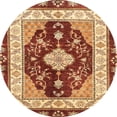 thumbnail image 1 of Ahgly Company Indoor Round Abstract Red Abstract Area Rugs, 7' Round, 1 of 6