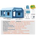 thumbnail image 4 of KFFKFF Inflatable Paint Booth, 29.5x15.7x11.8 ft, Includes 950W+750W Blowers, Air Filtration, Ideal for Big Trucks, Vans, Machinery, 4 of 9