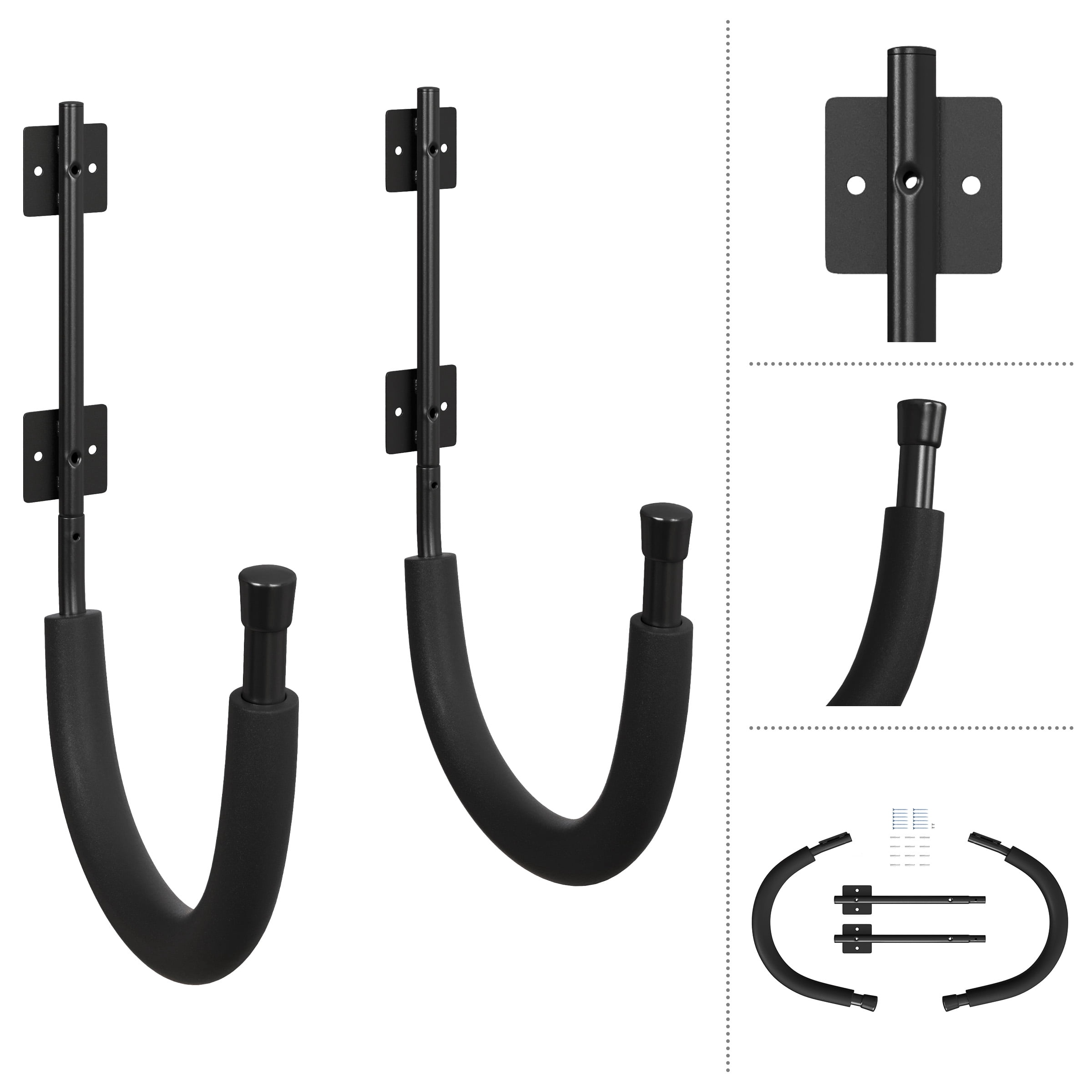 Rad Sportz Garage Hooks 2-Pack - 100lbs Weight Capacity Storage Hangers