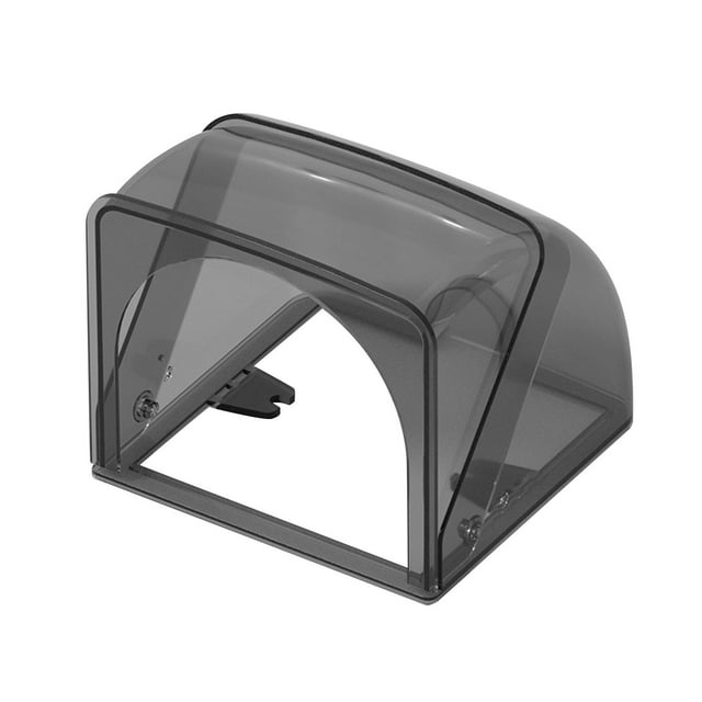 HILABEE Boîte de Rangement Murale Facile à Utiliser Anti-Poussière Extérieure Étanche pour Pliage Noir Transparent