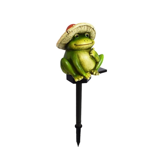 EGNMCR Room Decor,, Solar Frogs Garden Decor Light Outdoor Statue Solar Light Sculpture Lights Solar Frogs Pond Statues Cute Frogs Lights Funny Creatives Frogs For Yard Lawns Patio Frog Lamp