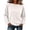 Beige, variant on Women's Boat Neck Drop Shoulder Long Sleeve Sweatshirt, Loose Solid Casual Fleece Pullover Top,Size S-3XL
