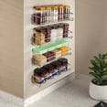thumbnail image 6 of ROFAY Wall Mount Spice Rack Organizer, 4 Shelves, Screw/Adhesive Hanging, Kitchen Pantry Seasoning Shelf, Silver, 6 of 6