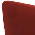 thumbnail image 4 of Jordan Manufacturing 23.5" x 24" Canvas Brick Red Solid Square Tufted Outdoor Deep Seat Chair Back Cushion with Fabric Button, 4 of 8