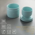 thumbnail image 2 of SWEEJAR Porcelain Butter Keeper Crock, French Butter Dish with Water Line, Ceramic Butter Container for soft butter (Turquoise), 2 of 6