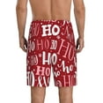 thumbnail image 3 of Bixox Men's Ho Pattern Funny Christmas printed lightweight casual shorts, soft sleep shorts with pockets., 3 of 7