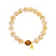 thumbnail image 1 of Pulsera de plata de ley S925 con colgante de calabaza con cristal amarillo, 1 of 2