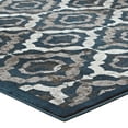 thumbnail image 4 of Modway Kalinda Rustic Vintage Moroccan Trellis 8x10 Area Rug in Ivory, Moroccan Blue and Brown, 4 of 7