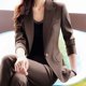 thumbnail image 2 of Conjunto profesional de traje a juego para mujer, chaqueta informal elegante coreana, abrigo, pantalones, ropa femenina de dos piezas, nueva moda de otoño 2025, 2 of 5