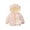 Pink, variant on AJZIOJIRO Boys Girls Zipper down Jacket & Outerwear,1-7 Years Infant Bear Ears Hooded down Jacket Coat