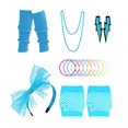 thumbnail image 3 of Conjunto de accesorios para disfraces de niñas, , conjunto de fiesta elegante, conjunto de guantes, pulsera para fiesta temática, decoración de Azul claro Yinane none, 3 of 8