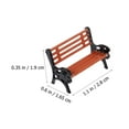 thumbnail image 2 of 2pcs Mini House Bench Miniature Fairy Garden Bench Doll House Bench Decor, 2 of 5