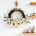 thumbnail image 7 of Cadancy Wreaths for Front Door Artificial Flower Grapevine Wreath Rustic Wall Hanging Decoration Home Entryway Window Mantel Spring Farmhouse Floral Arrangement Indoor Outdoor Decor, 7 of 7