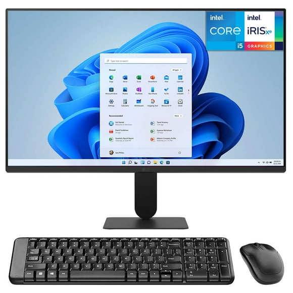 Computadora Mini PC ASUS NUC 13 PRO Intel Core 5 1340P 16GB RAM 256GB SSD Monitor 23.8" Teclado Mouse