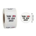 thumbnail image 2 of Teissuly 500 Pcs/roll Round Thank You For Your Order Heart Sticker Seal Labels, 2 of 3