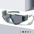 thumbnail image 2 of Mens Cycling Sunglasses Outdoor Sports Full Frame UV Protection Special Shaped Mirror Glasses PC Frame Comfort, 2 of 3