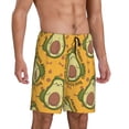 thumbnail image 2 of Kdxio Avocado Dog Print Mens Sleep Shorts Bottoms Soft Comfy Pajama Wear Pants with Drawstring Pockets, 2 of 7