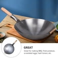 thumbnail image 2 of ORDDIART 1Pc Single Handle Wok Utensils Easy to Clean Kitchen Grey, 2 of 4