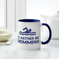 thumbnail image 6 of CafePress - I'd Rather Be Swimming Mug - 11 oz Ceramic Mug - Novelty Coffee Tea Cup, 6 of 6