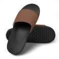 thumbnail image 4 of GZHJMY Stylish Slides for Women Men, Coffee Solid Color Soft Flexible Slip-on Sandals Slippers, 4 of 7