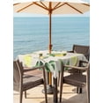 thumbnail image 3 of Outdoor Tablecloth with Umbrella Hole for Patio/Picnic/Party/Camping, Yellow Lemon Summer Waterproof Table Cloth Square Cover Washable, Farmhouse Tropical Fruit Rustic (54"x 54"), 3 of 8
