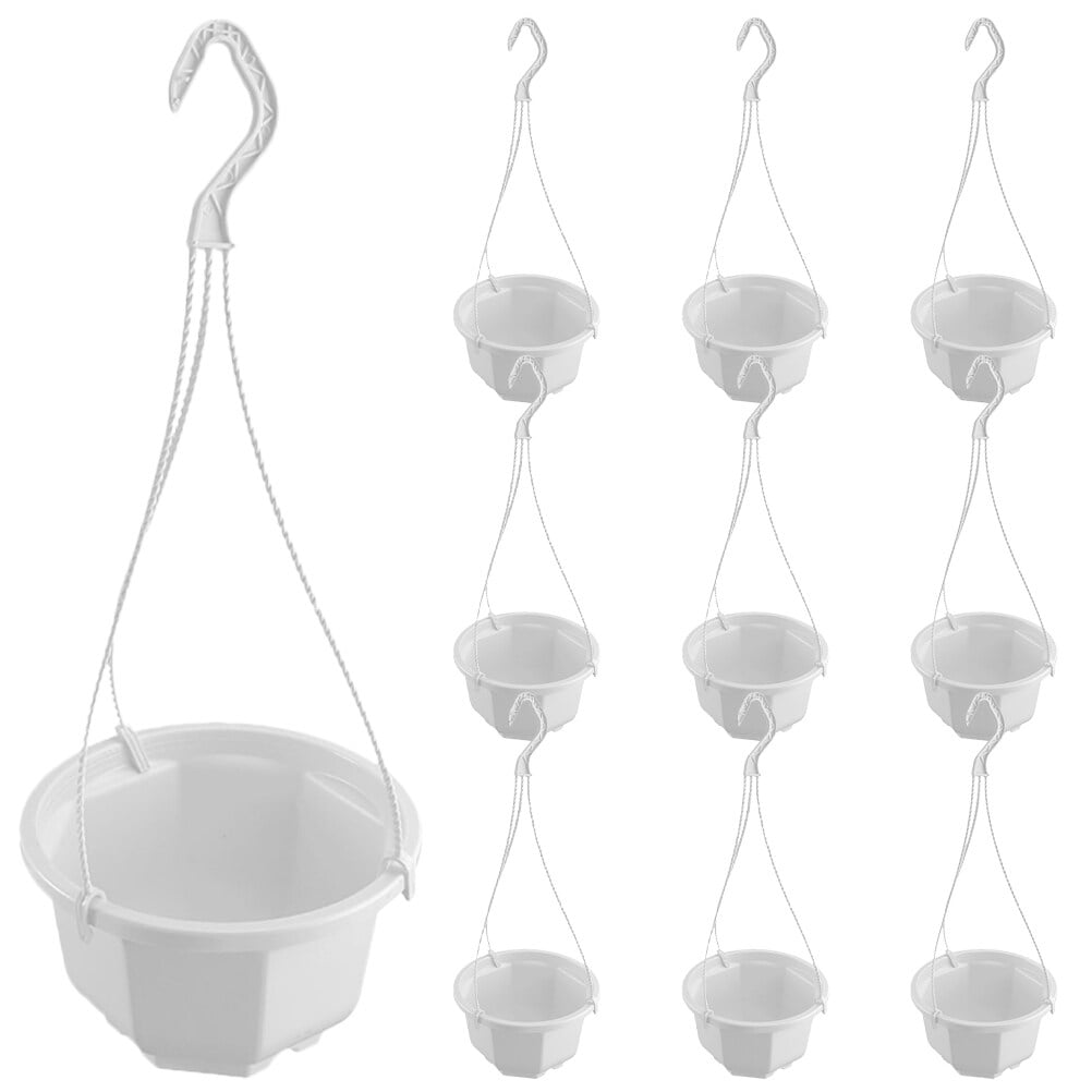 10 Sets Plastic Hanging Planter Pots Hanging Orchid Pots Hanging Flower