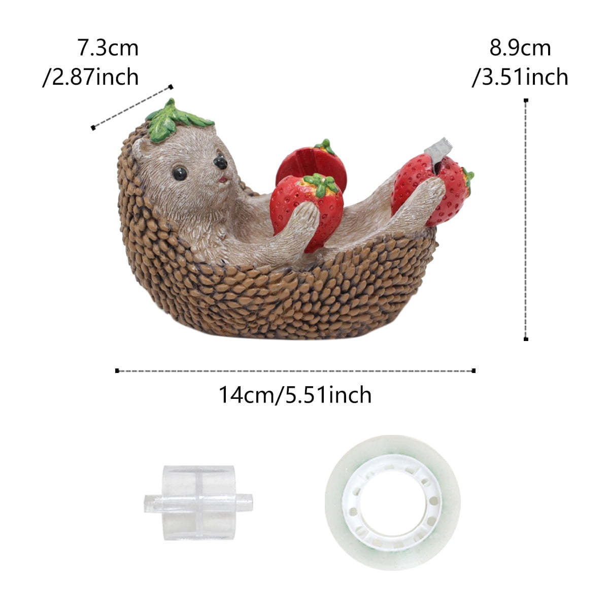 Novelty Tape Cutter Office Supplies,Resin Cartoon Animal Tape Dispenser Home Office Desk Accessories,Funny Stationery Gift Idea