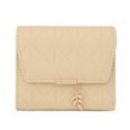 thumbnail image 7 of UTO Small Wallet for Women PU Leather Leaf Pendant Bifold Purse Card Holder Zipper Pocket Short Wallet(Light Yellow), 7 of 7