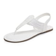 thumbnail image 1 of Sandalias DREAM PAIRS SPPARKLY blancas con tiras elásticas talla 7, 1 of 7