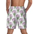 thumbnail image 4 of Goofa Tulips Flowers Printed Men's Swim Trunks Board Shorts Quick Dry Mens Swimming Trunks with Compression Liner,Breathable Fit Hawaii Beach Shorts-Small, 4 of 9