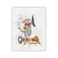 thumbnail image 3 of Póster de lienzo con cita de Dobby, impresiones artísticas, acuarela, fantástico cuadro de Niffler, castillo de invierno, imagen nevada, decoración de habitación infantil, 3 of 5