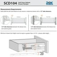 thumbnail image 5 of 10 Pack Rok Hardware Soft Close Cabinet Drawer Damper Adapter Wood Drawers White, 5 of 8