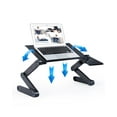 thumbnail image 2 of Adjustable Laptop Stand Desk with 2 CPU Cooling USB Fans, 2 of 13