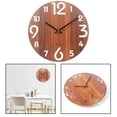 thumbnail image 4 of Reloj de pared BLESIY tridimensional de moda a batería de madera, 4 of 6