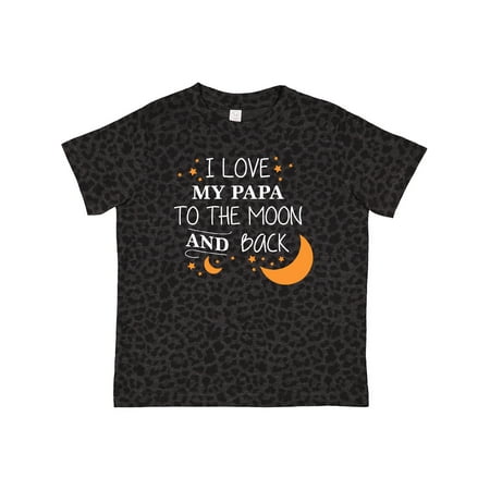 

Inktastic I Love My Papa to the Moon and Back Gift Toddler Boy or Toddler Girl T-Shirt