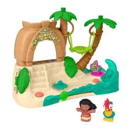 Fisher-Price Little People Disney Princess Moana Adventure Village Playset with Figures for Toddlers
