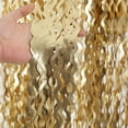 thumbnail image 2 of Cortinas con flecos de aluminio, paquete de 4 unidades, color champán dorado, 1 x 2 m, 2 of 8