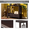 thumbnail image 4 of uhomepro Buffet Cabinet Sideboard Console Table for Entryway, Kitchen Storage Cabinet with 2 Drawers, Bottom Shelf, Home Furniture Console Table, Upgrade Solid Wood Frame & Legs, Espresso, 4 of 12